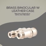 AK002 Brass Binocular W Leather Case 